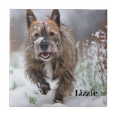 Mooie keramische Tegel. Voeg je eigen afbeelding/n Tegeltje (Voorkant)