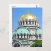 Mooie kerk in Sofia Bulgarije Briefkaart (Voorkant / Achterkant)