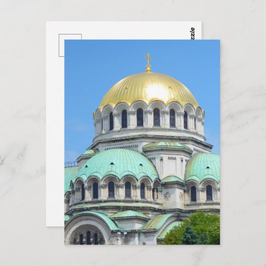 Mooie kerk in Sofia Bulgarije Briefkaart (Voorkant / Achterkant)
