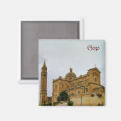 Mooie kerk op het eiland Gozo, Malta Magneet (Voorkant / Achterkant)