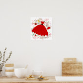 Mooie kerkdress poster (Keuken)