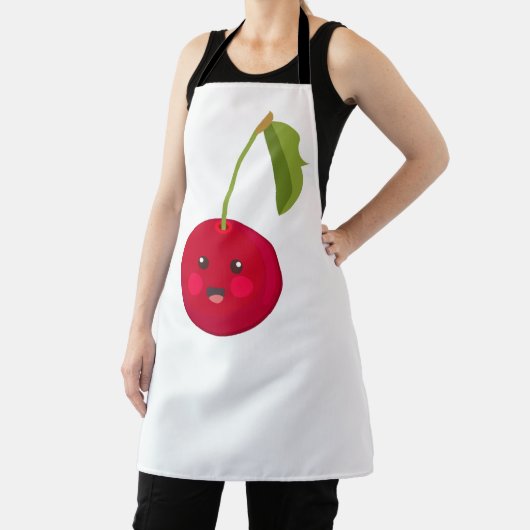 Mooie kers. Cartoon Kawaii stijl. Schort (Insitu)