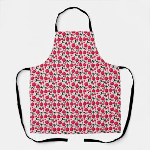 Mooie Kersen Patroon Esthetisch Rode Kersen Naad Schort