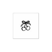 Mooie Kersen Strik Kunst Stempel (Afrduk)