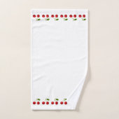 Mooie Kersen Vruchten op Witte Bad Handdoek Set (Handdoek)