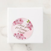 Mooie kersenbloesems dank u bedankjes labels (In situ)