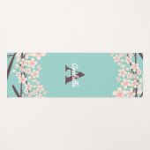 Mooie kersenbloesems monogram yogamat (Voorkant (horizontaal))