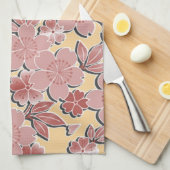 Mooie kersenbloesems theedoek (Quarter Fold)