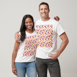 Mooie Kersenpatroon Esthetiek   Rode Kersen Naadlo T-shirt