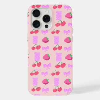 Mooie kersentelefoonhoes iPhone 15 pro max case
