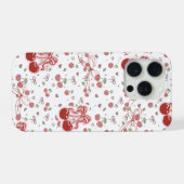 Mooie kersentelefoonhoes met harten en strikken iPhone hoesje (Achterkant horizontaal)