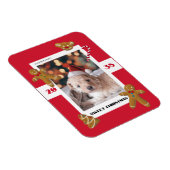 Mooie kerst aangepaste foto cute huisdier magneet (Rechterzijde)