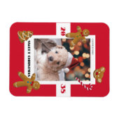 Mooie kerst aangepaste foto cute huisdier magneet (Horizontaal)