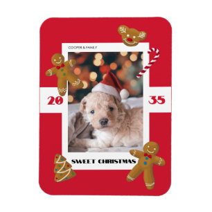 Mooie kerst aangepaste foto cute huisdier magneet