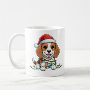 Mooie Kerst Beagle Mok