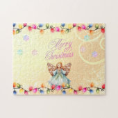 Mooie kerst engel puzzel (Horizontaal)