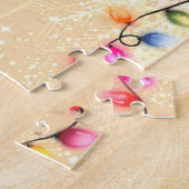 Mooie kerst engel puzzel legpuzzel (Zijkant)