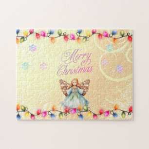 Mooie kerst engel puzzel legpuzzel