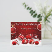 Mooie kerst feestdagenkaart (Staand voorkant)