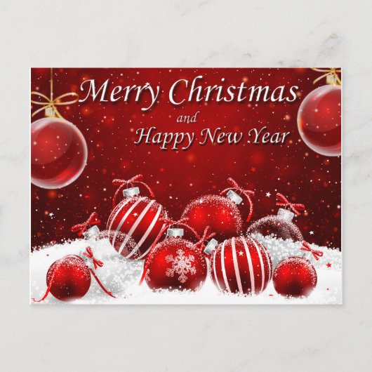Mooie kerst feestdagenkaart (Voorkant)