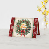 Mooie kerst feestelijke oude Collectie Kaart (Gele Bloem)