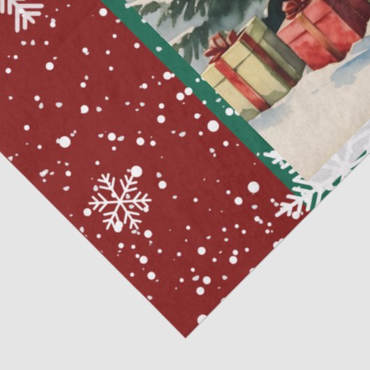 Mooie kerst feestelijke trendy Collectie Tissuepapier (Detail)