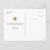 Mooie Kerst Foto Geboorteaankondiging Feestdagenkaart (Achterkant)