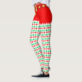 Mooie kerst gestippelde leggings (Links)