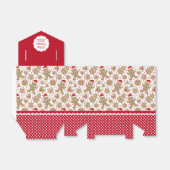Mooie Kerst Gingerbread Favor Doos Bedankdoosjes (Uitgevouwen)