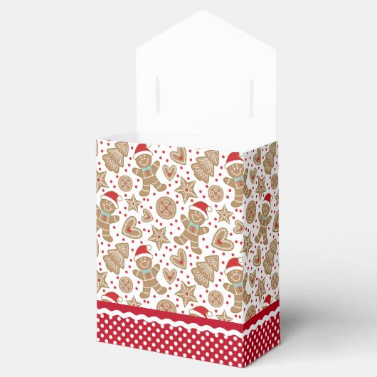 Mooie Kerst Gingerbread Favor Doos Bedankdoosjes (Geopend)