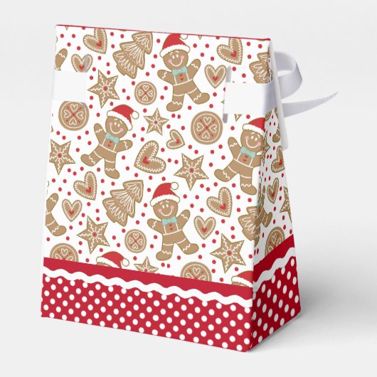 Mooie Kerst Gingerbread Favor Doos Bedankdoosjes (Achterkant)