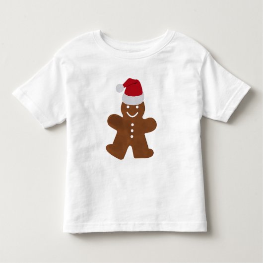 Mooie Kerst Gingerbread Man Koekje Kinder Shirts (Voorkant)