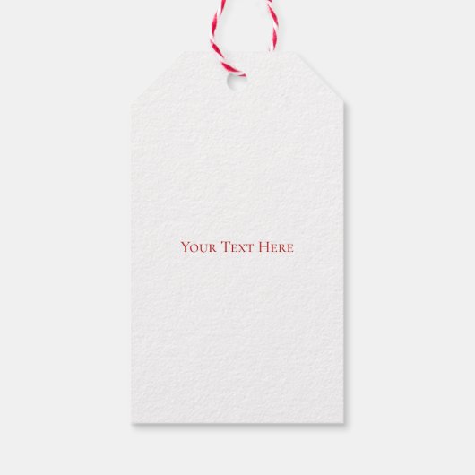 Mooie (kerst)groen & bessen Elegant Cadeaulabel (Achterkant)