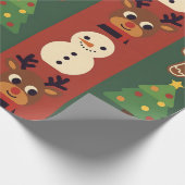Mooie Kerst Iconen Cadeaupapier (Hoek)