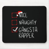 Mooie kerst in de kerstlijst van Naughty Gangsta R Muismat (Voorkant)