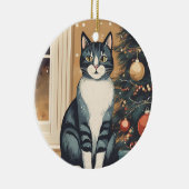 Mooie kerst kat Ornament (Rechts)