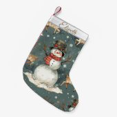 Mooie Kerst Kerstmuts Kleine Kerstsok (Voorkant (Hangend))
