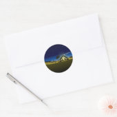 mooie kerst kerststal afbeelding print ronde sticker (Envelop)