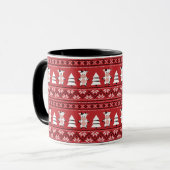 Mooie Kerst Koe Mok (Voorkant links)
