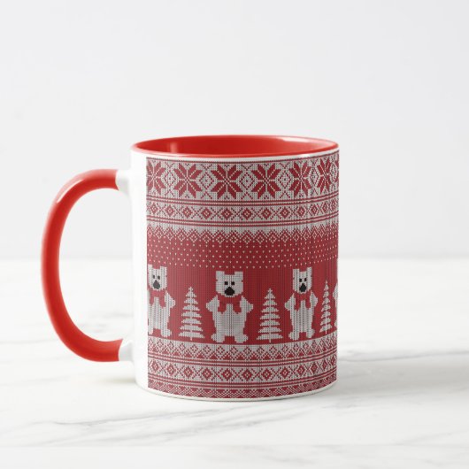 Mooie Kerst Koe Mok (Links)