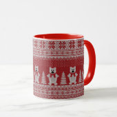 Mooie Kerst Koe Mok (Voorkant rechts)