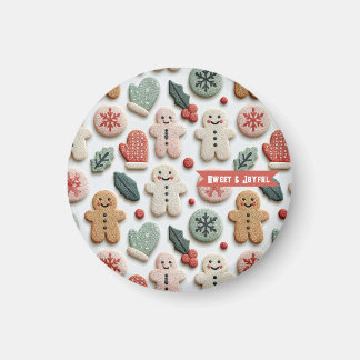Mooie Kerst Koek Patroon Magneet