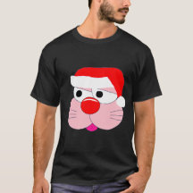 Mooie Kerst Konijn Cartoon Grafische T-shirt