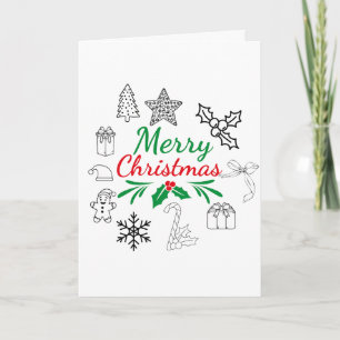 Mooie Kerst Krabbelkaart Kaart