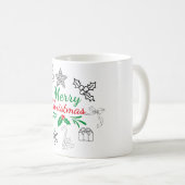 Mooie Kerst Krabbels Koffiemok (Voorkant rechts)