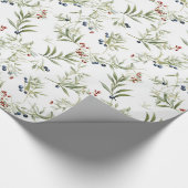 Mooie kerst maretak cadeaupapier (Hoek)