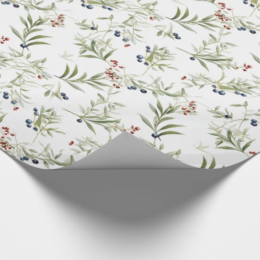 Mooie kerst maretak cadeaupapier (Hoek)