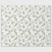 Mooie kerst maretak cadeaupapier (Vlak)