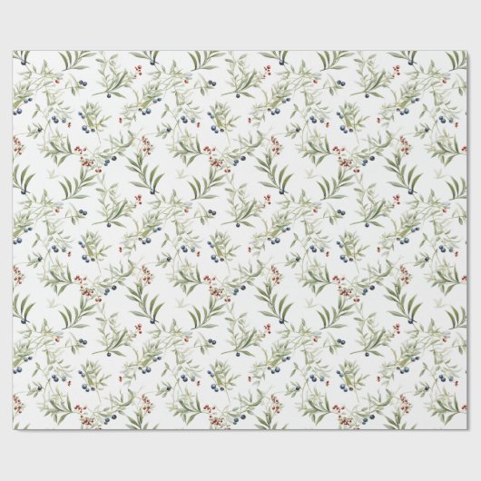 Mooie kerst maretak cadeaupapier (Vlak)