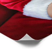 Mooie kerst meisje poster (Hoek)